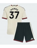 Manchester United Kobbie Mainoo #37 Kolmaspaita Lasten 2026-27 Lyhythihainen (+ shortsit)